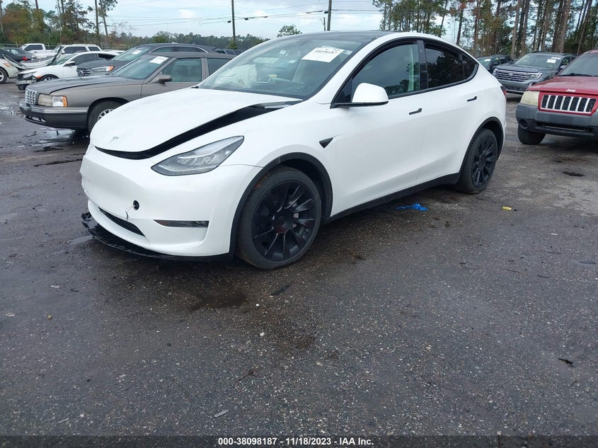 VIN 7SAYGDEE6NF435515 2022 TESLA MODEL Y