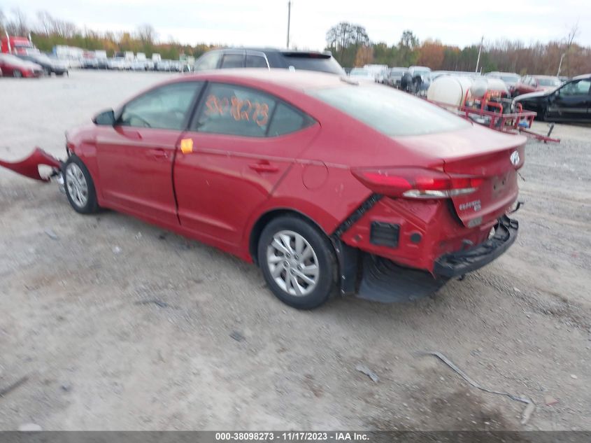 2017 HYUNDAI ELANTRA SE - KMHD74LF7HU120222