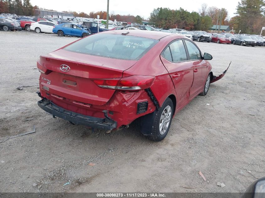 2017 HYUNDAI ELANTRA SE - KMHD74LF7HU120222