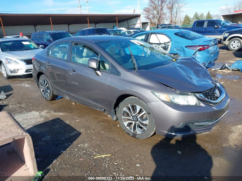 Lot #2564311777 2013 HONDA CIVIC EX salvage car