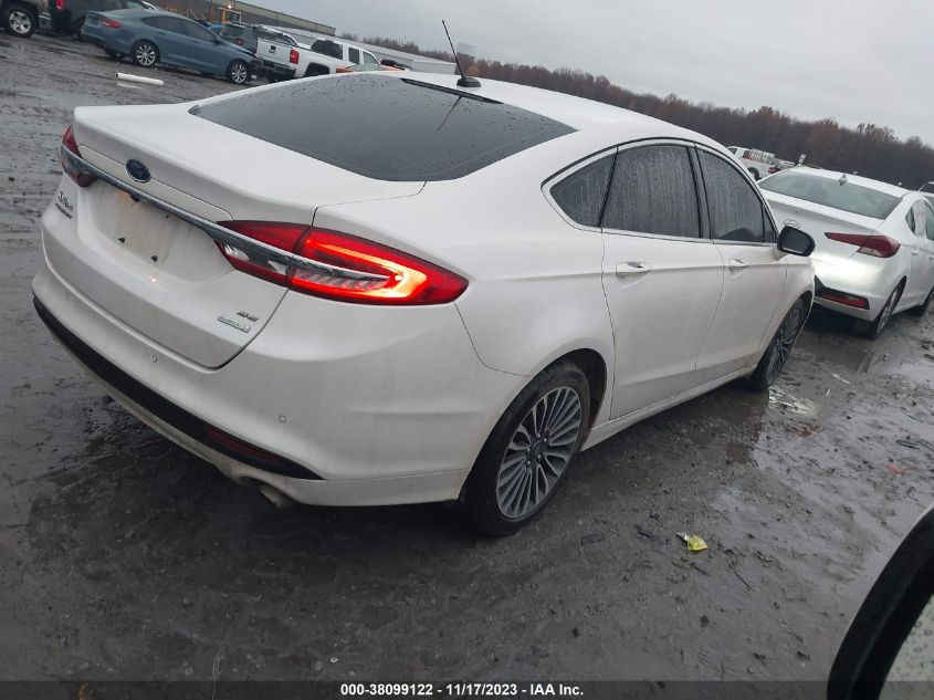 2018 FORD FUSION SE - 3FA6P0HD8JR280593
