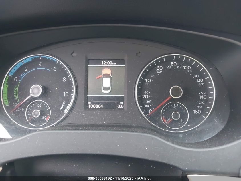 2014 VOLKSWAGEN JETTA HYBRID SE 3VW637AJ7EM267851