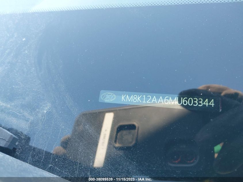 2021 HYUNDAI KONA SE - KM8K12AA6MU603344