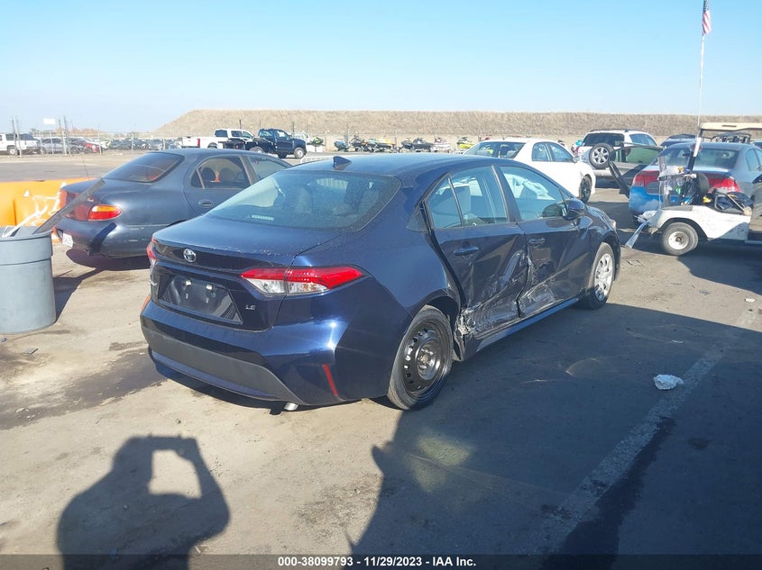 VIN 5YFEPMAE5NP374264 2022 TOYOTA COROLLA LE