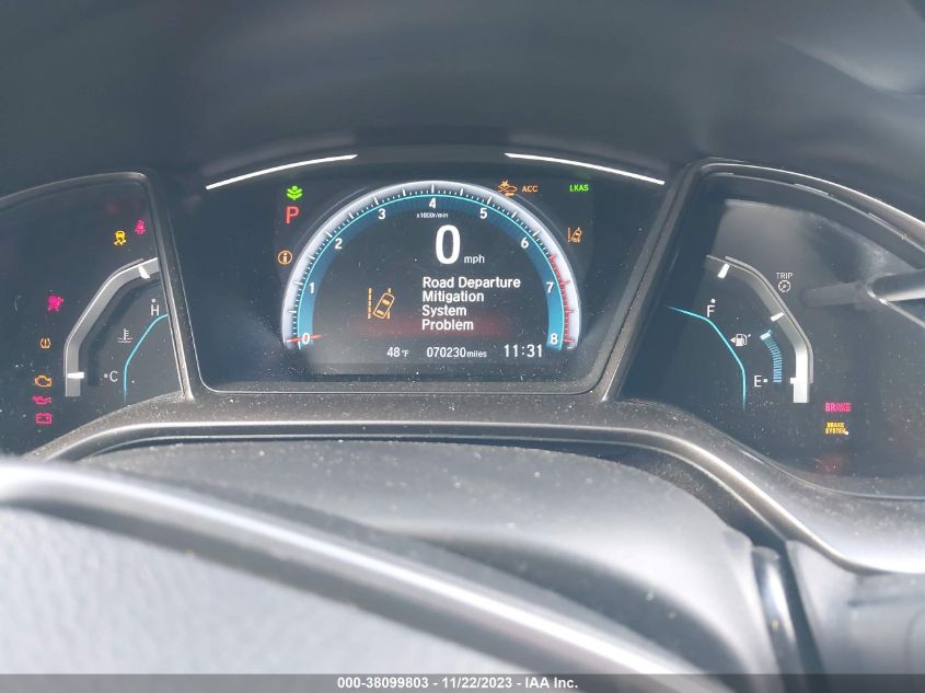 2019 HONDA CIVIC EX - SHHFK7H66KU207713