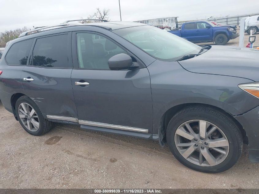 2013 NISSAN PATHFINDER PLATINUM - 5N1AR2MM0DC604490