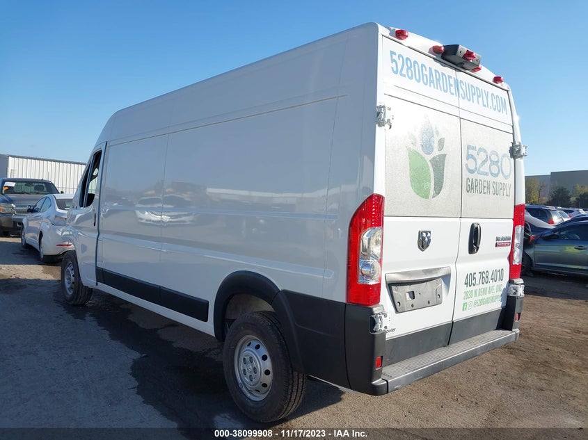 VIN 3C6TRVDG5LE143603 2020 RAM PROMASTER 2500 HIGH ROOF 159" WB