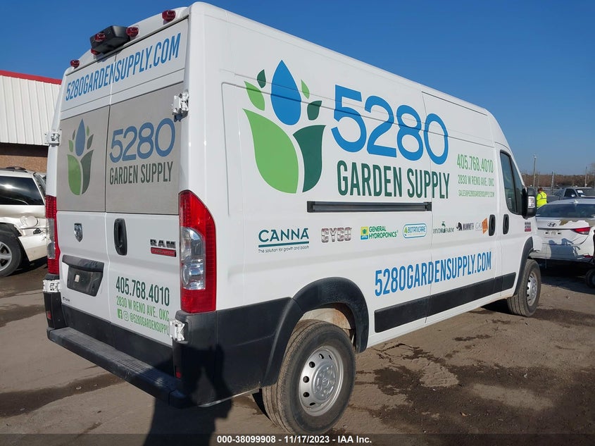 VIN 3C6TRVDG5LE143603 2020 RAM PROMASTER 2500 HIGH ROOF 159" WB