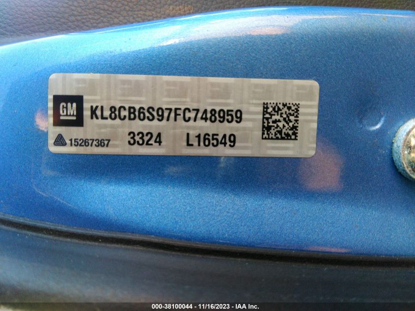 2015 CHEVROLET SPARK LS CVT - KL8CB6S97FC748959