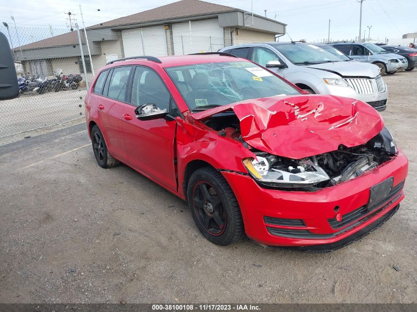 2017 VOLKSWAGEN GOLF SPORTWAGEN S - 3VWU17AU5HM539423