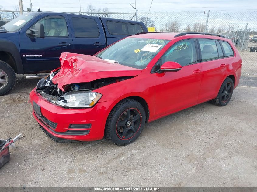 2017 VOLKSWAGEN GOLF SPORTWAGEN S - 3VWU17AU5HM539423