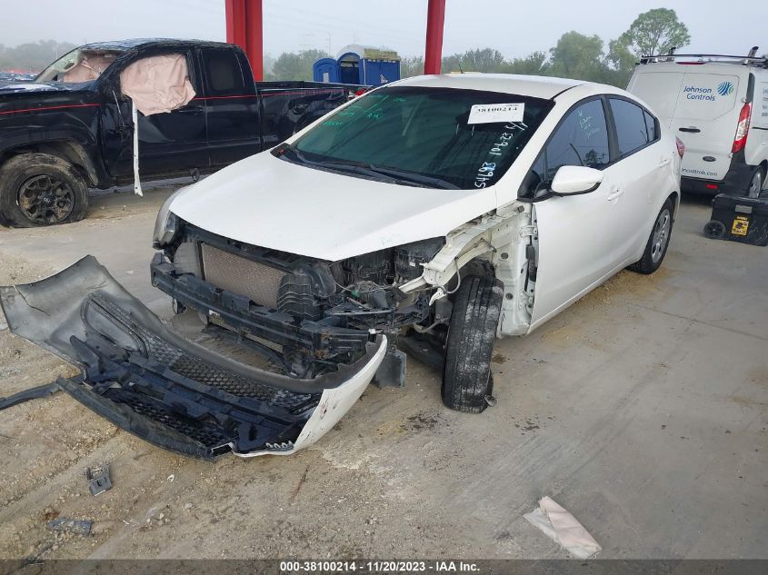 2016 KIA FORTE LX - KNAFK4A69G5467071