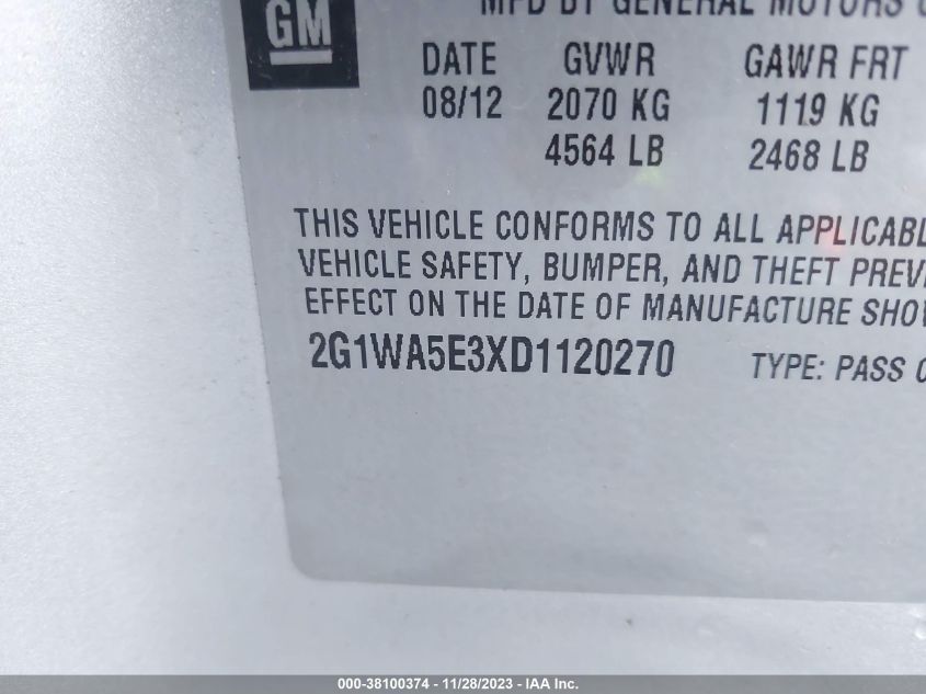 2013 CHEVROLET IMPALA LS - 2G1WA5E3XD1120270