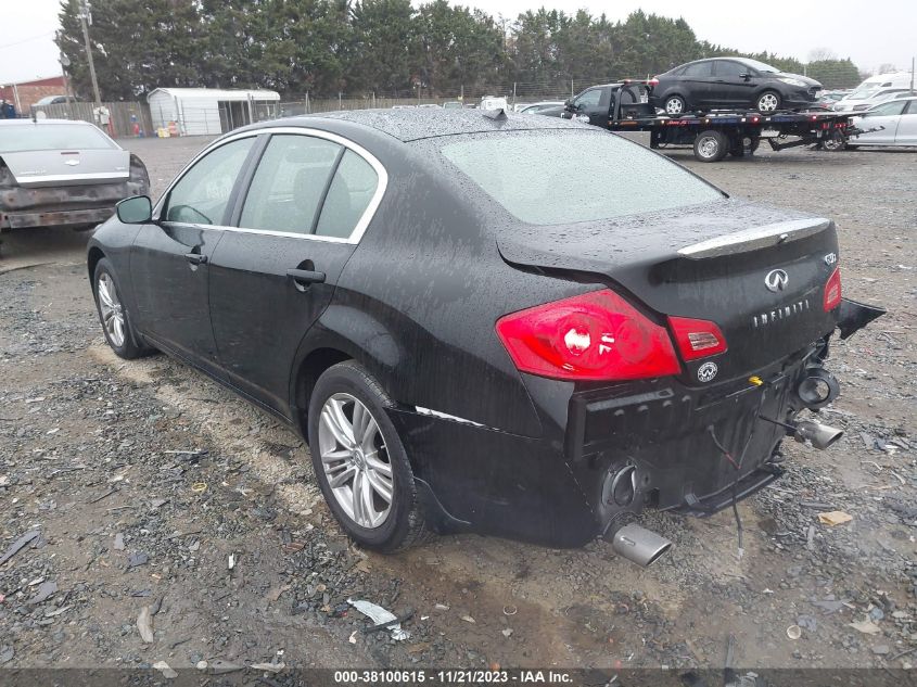 2013 INFINITI G37X - JN1CV6AR2DM355736