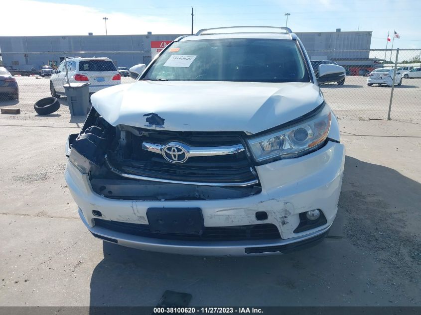 2015 TOYOTA HIGHLANDER XLE - 5TDKKRFH7FS081430