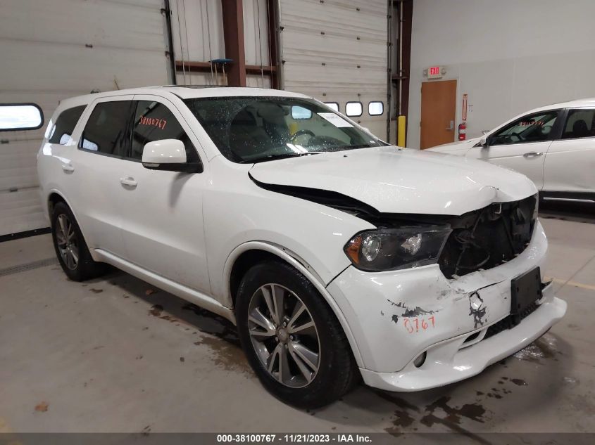 Lot #2539237942 2013 DODGE DURANGO R/T salvage car