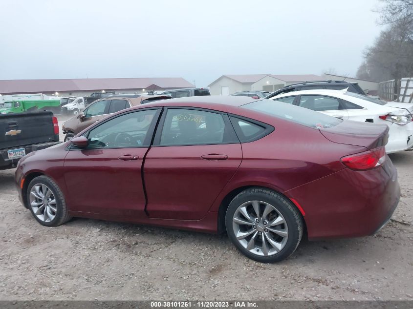 2015 CHRYSLER 200 S - 1C3CCCBG7FN518140