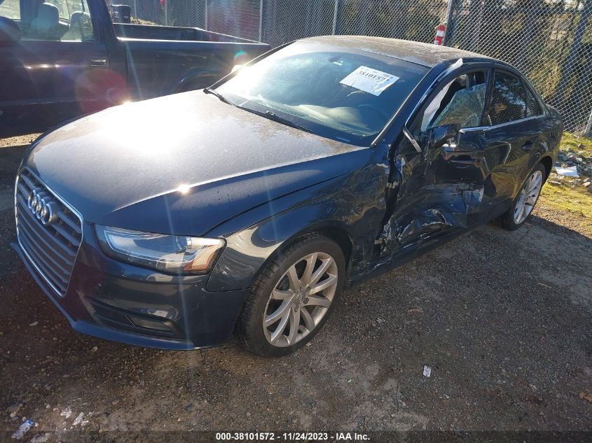 2013 AUDI A4 2.0T PREMIUM - WAUFFAFL4DA154563