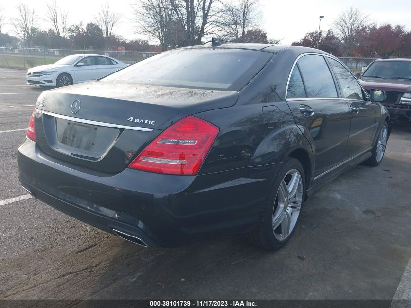 2013 MERCEDES-BENZ S 550 4MATIC WDDNG9EB1DA524313