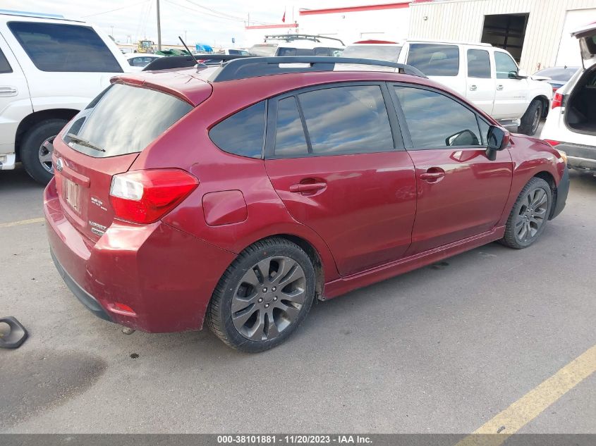 2014 SUBARU IMPREZA 2.0I SPORT PREMIUM - JF1GPAL64E8240070