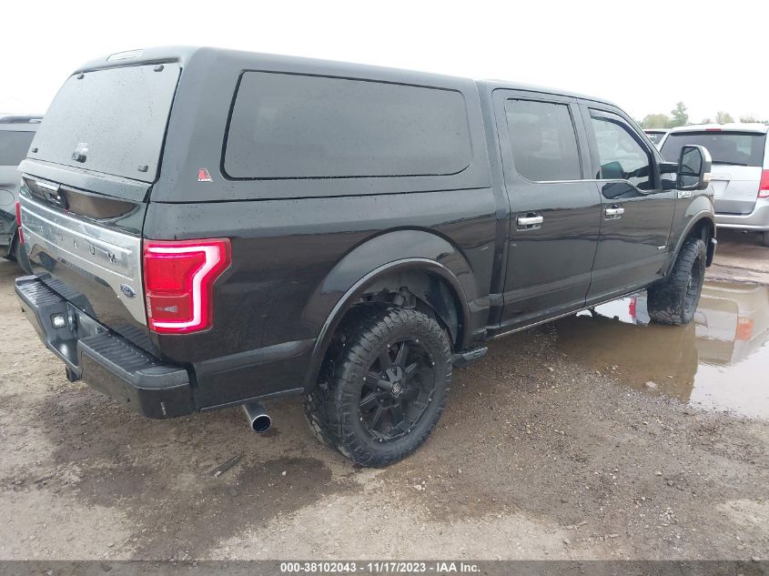 2016 FORD F-150 PLATINUM - 1FTEW1EG7GFA55116