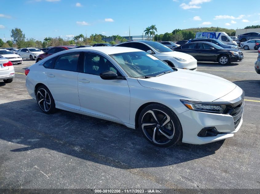 2022 HONDA ACCORD SPORT - 1HGCV1F31NA065576