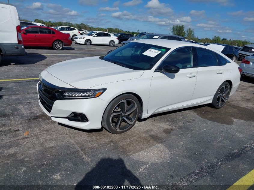2022 HONDA ACCORD SPORT - 1HGCV1F31NA065576
