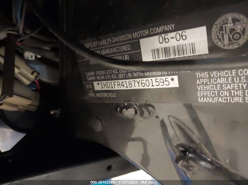 2007 HARLEY-DAVIDSON FLHRCI - 1HD1FR4187Y601595