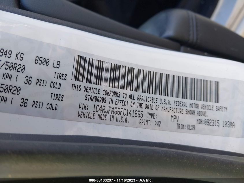 2015 JEEP GRAND CHEROKEE ALTITUDE - 1C4RJFAG6FC141665
