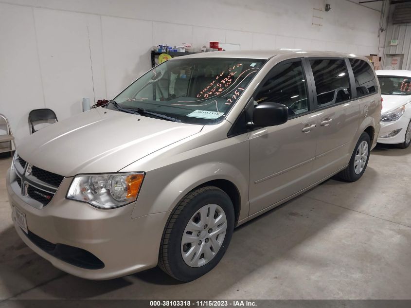 2014 DODGE GRAND CARAVAN AVP/SE - 2C4RDGBG8ER356174