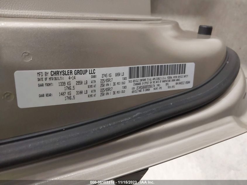 2014 DODGE GRAND CARAVAN AVP/SE - 2C4RDGBG8ER356174