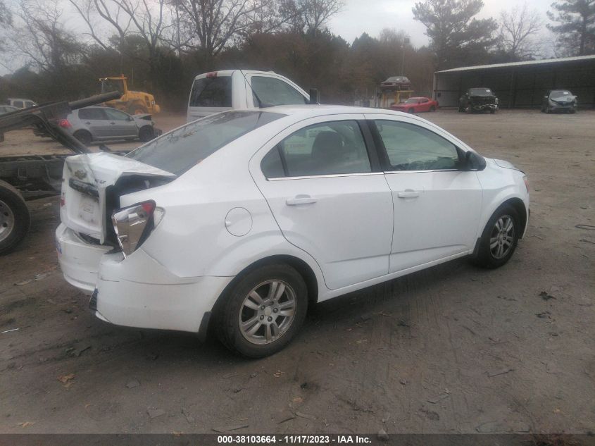 2014 CHEVROLET SONIC LT AUTO - 1G1JC5SH6E4240934