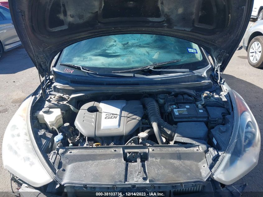 2013 HYUNDAI VELOSTER TURBO W/BLUE INT - KMHTC6AE0DU136852