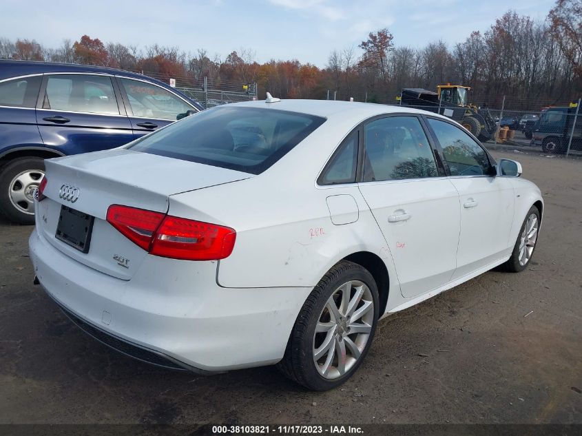 2014 AUDI A4 PREMIUM - WAUBFAFL5EN011257