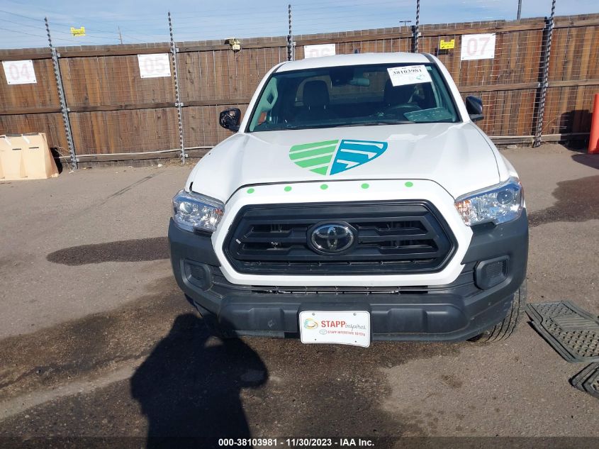 2022 TOYOTA TACOMA SR - 3TYRX5GN5NT044487