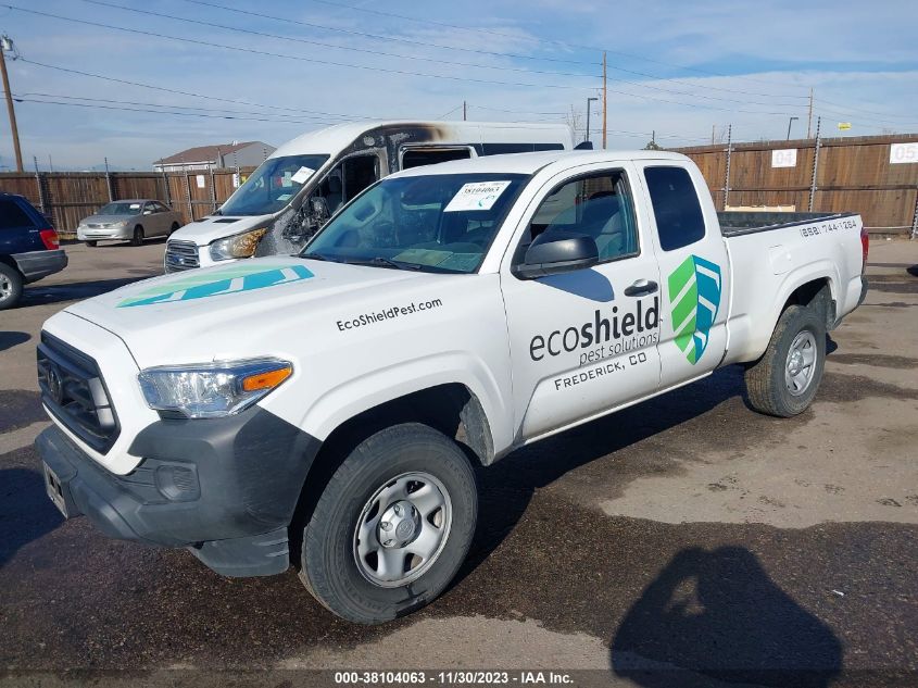2022 TOYOTA TACOMA SR - 3TYRX5GN9NT044671