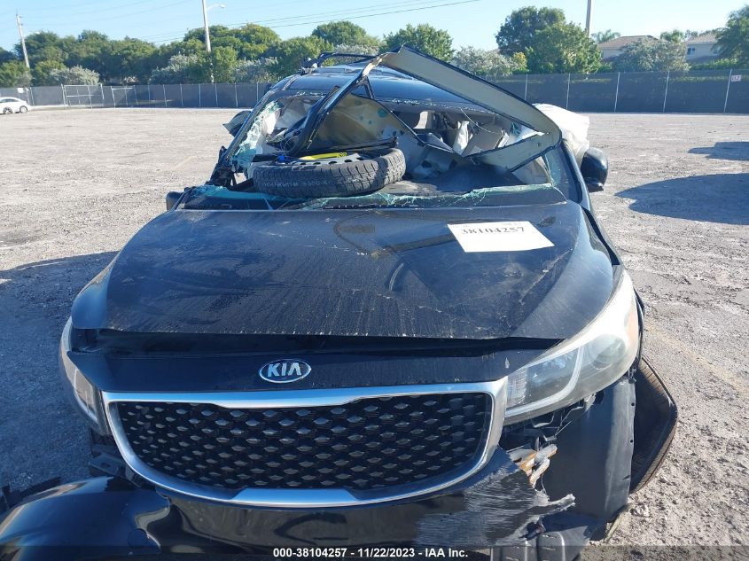2016 KIA SEDONA EX - KNDMC5C18G6139245