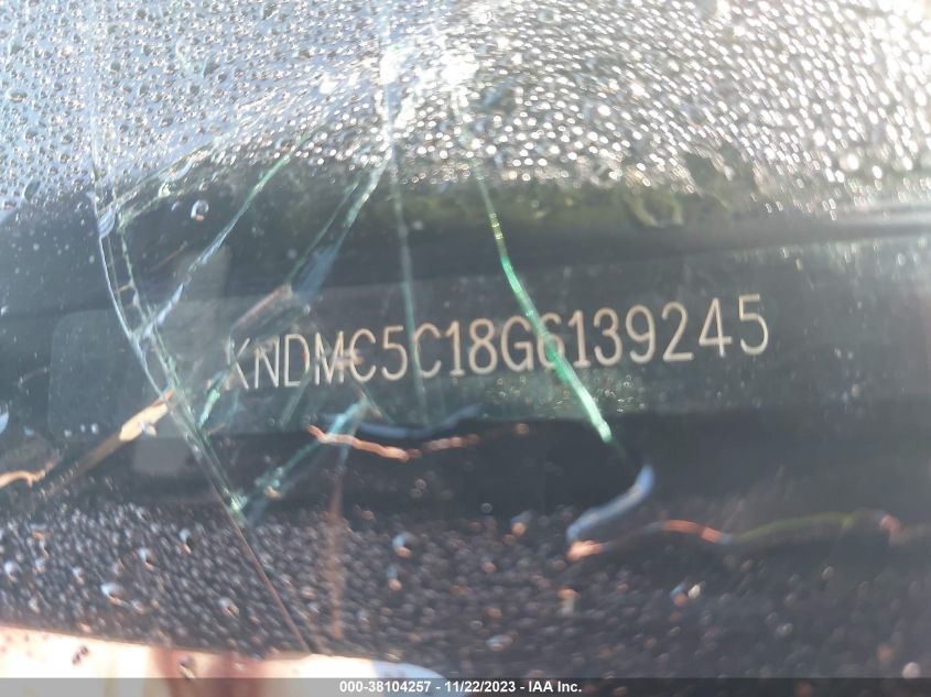 2016 KIA SEDONA EX - KNDMC5C18G6139245