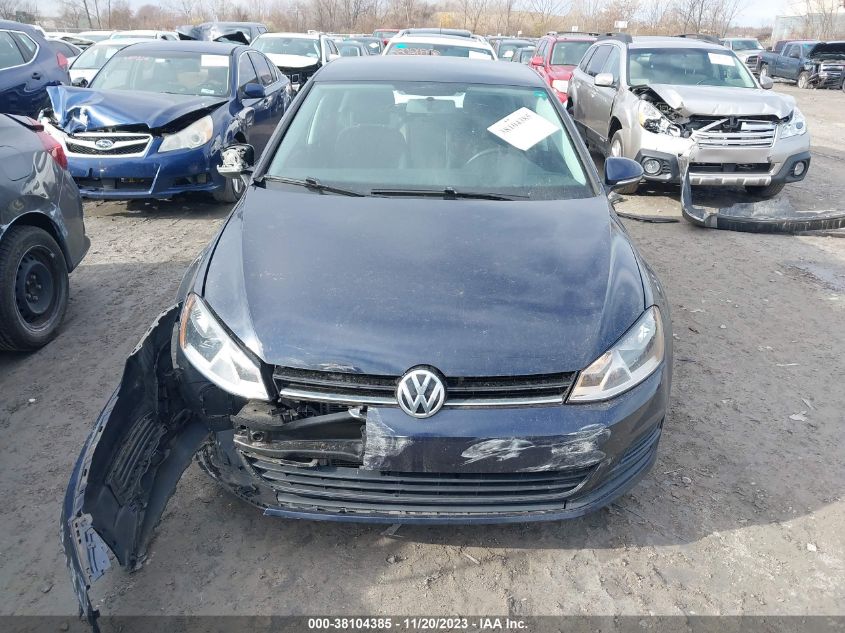 2017 VOLKSWAGEN GOLF TSI S 4-DOOR - 3VW217AU5HM011145