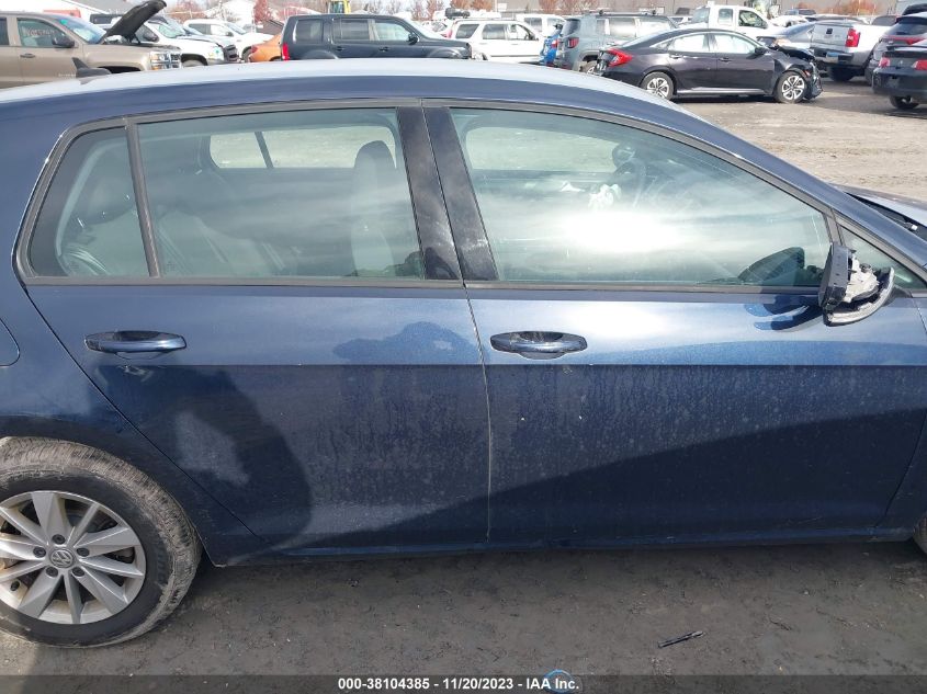 2017 VOLKSWAGEN GOLF TSI S 4-DOOR - 3VW217AU5HM011145