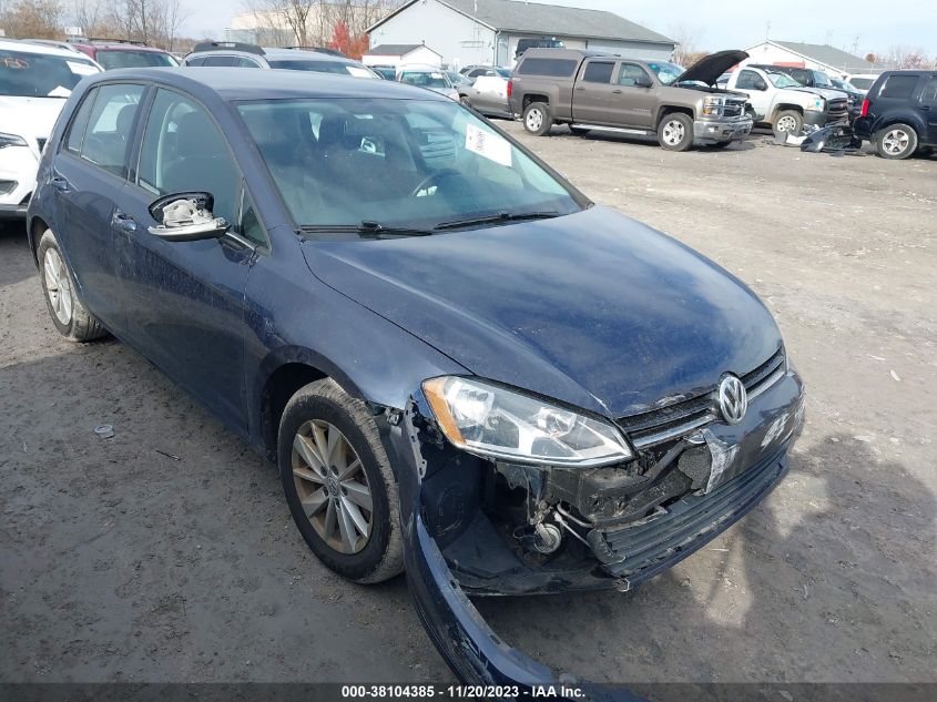 2017 VOLKSWAGEN GOLF TSI S 4-DOOR - 3VW217AU5HM011145