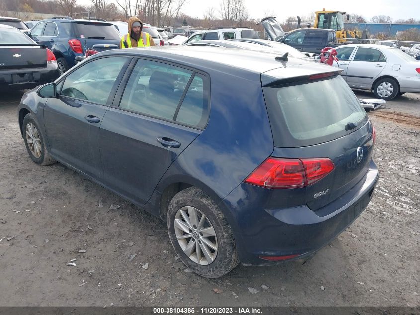 2017 VOLKSWAGEN GOLF TSI S 4-DOOR - 3VW217AU5HM011145