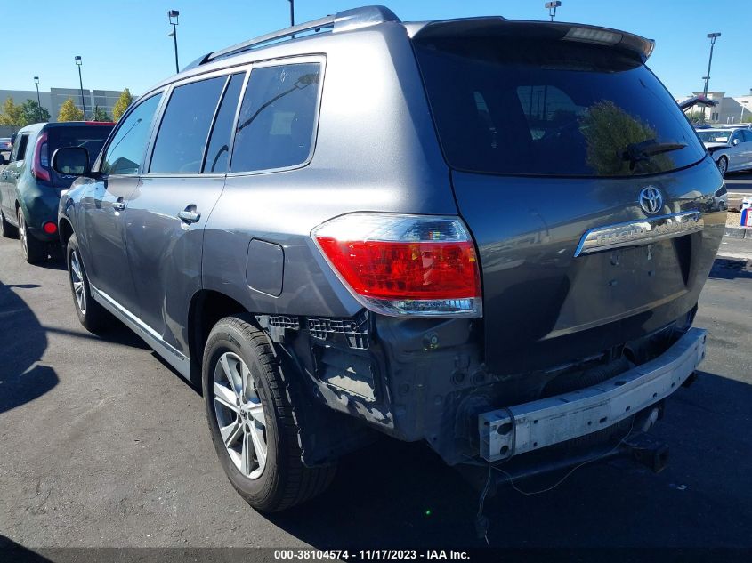 2013 TOYOTA HIGHLANDER PLUS/SE - 5TDZK3EHXDS138262