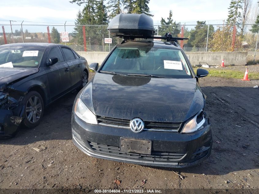 2015 VOLKSWAGEN GOLF SPORTWAGEN TDI SE 4-DOOR - 3VWFA7AU6FM512169