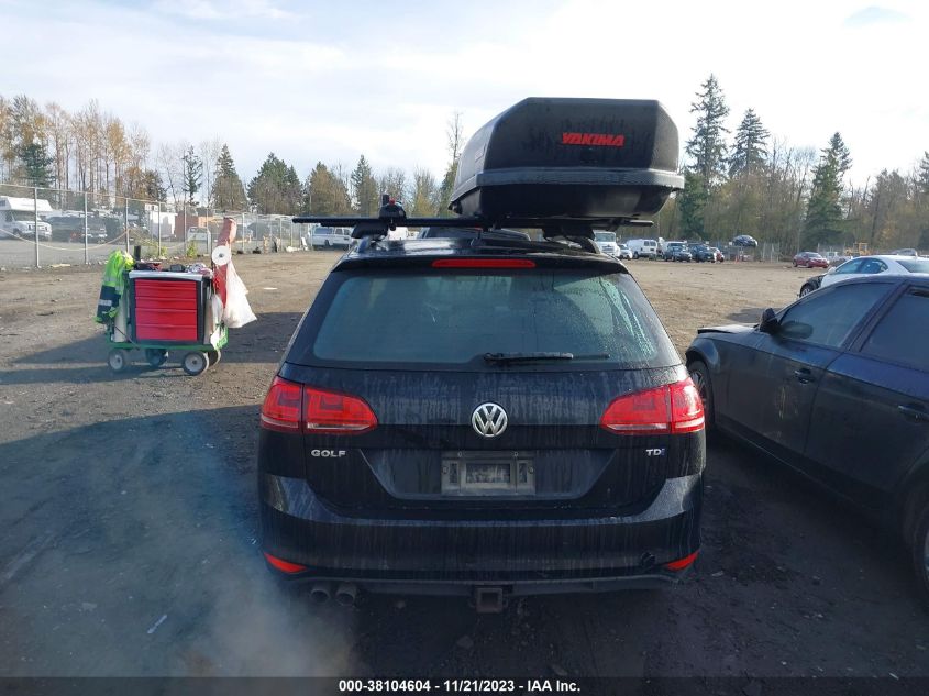 2015 VOLKSWAGEN GOLF SPORTWAGEN TDI SE 4-DOOR - 3VWFA7AU6FM512169