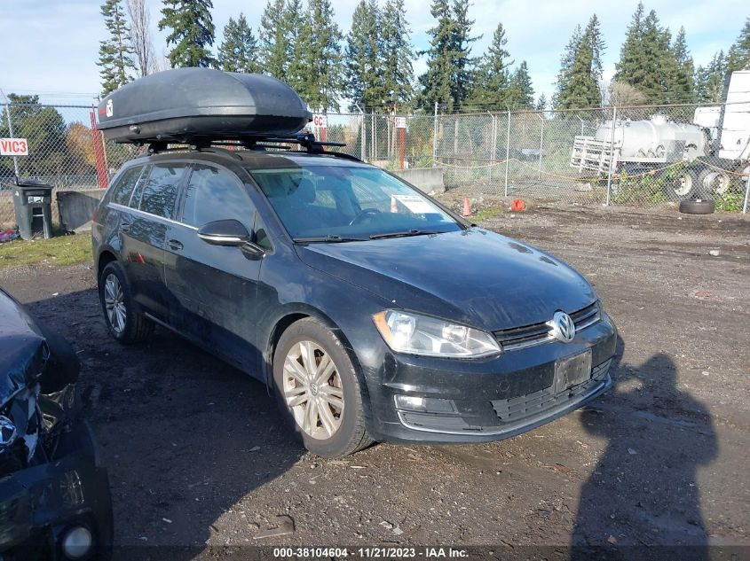 2015 VOLKSWAGEN GOLF SPORTWAGEN TDI SE 4-DOOR - 3VWFA7AU6FM512169