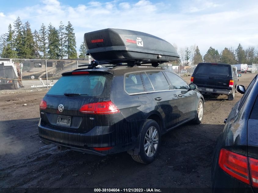 2015 VOLKSWAGEN GOLF SPORTWAGEN TDI SE 4-DOOR - 3VWFA7AU6FM512169