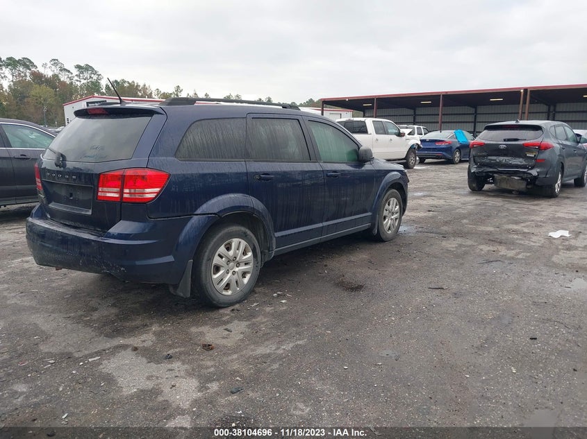 VIN 3C4PDCAB6JT383452 2018 DODGE JOURNEY SE