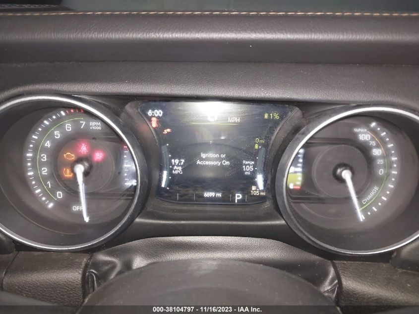 2022 JEEP WRANGLER 4XE UNLIMITED HIGH ALTITUDE 1C4JJXP61NW212415