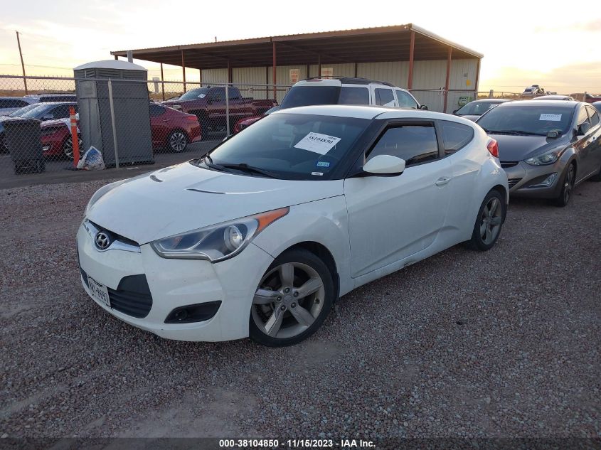2013 HYUNDAI VELOSTER W/BLACK INT - KMHTC6AD7DU141876